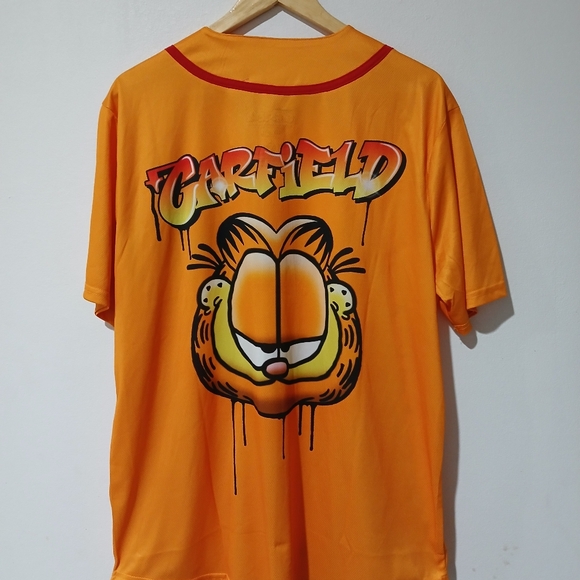 Garfield Unisex Baseball Jersey Size: L (NEW) - Picture 7 of 8